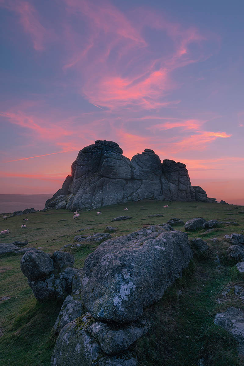 Sunrise at Haytor, Devon. Buy a fine art print.