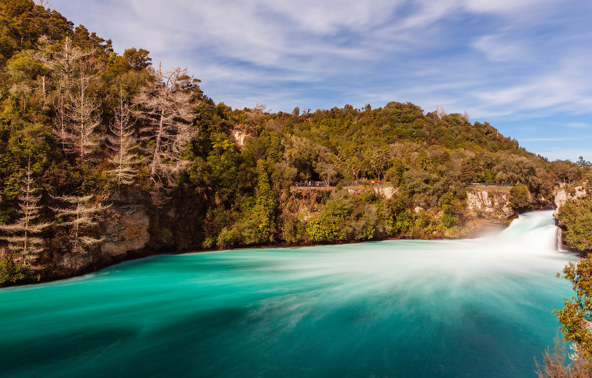 Huka Falls on the Waikato River, New Zealand.