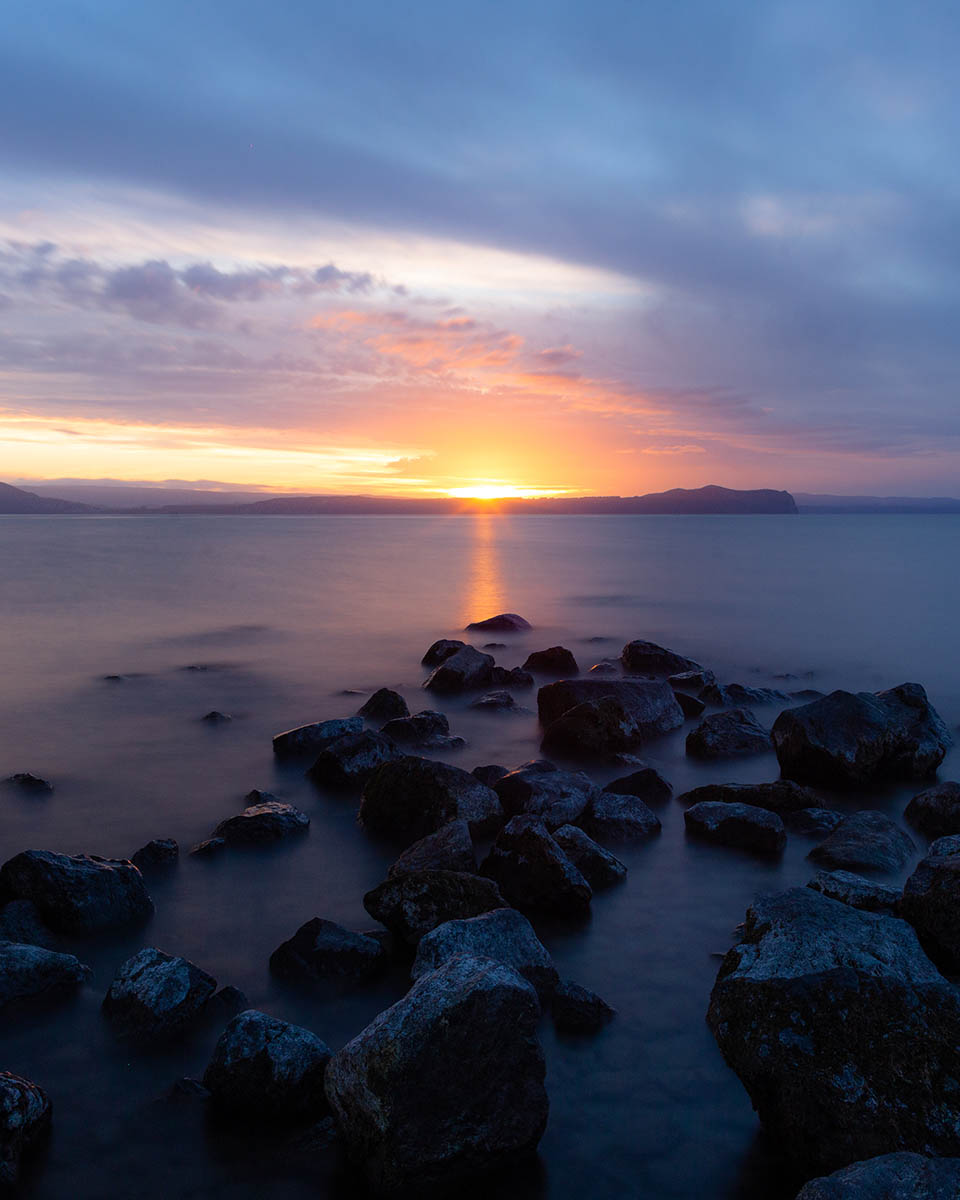 Lake Taupo sunset, New Zealand.