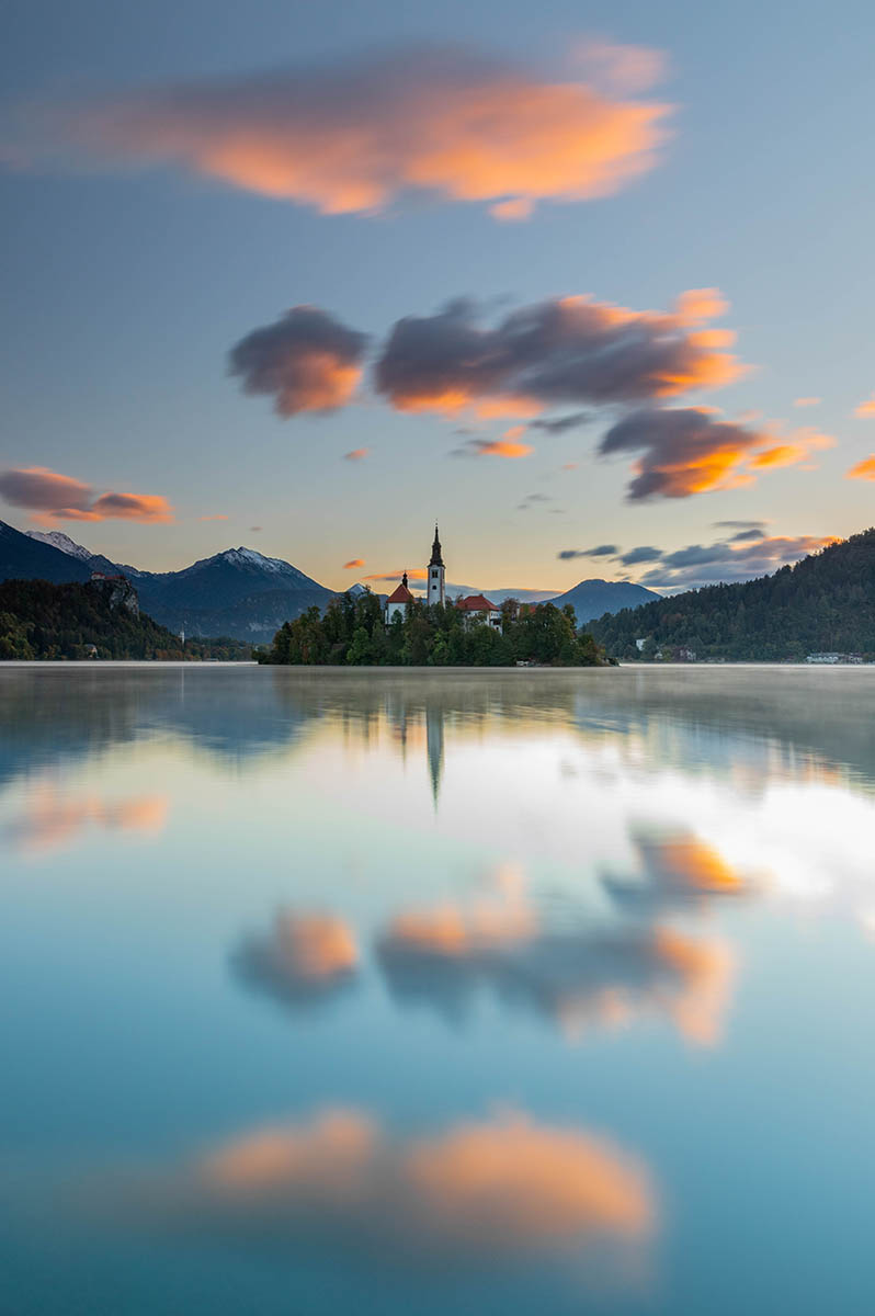 Lake Bled island church, Slovenia. Buy a fine art print.